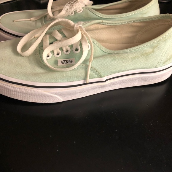 mint light blue/green vans - Picture 3 of 6